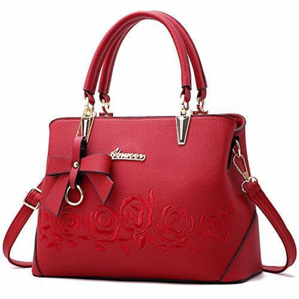 Genuine Textured Satchel For Bag With Top Handle And Strap Strap Crossbody